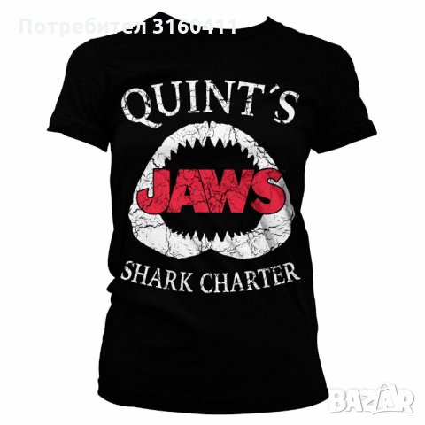 Нова дамска тениска JAWS размер М Л ХЛ