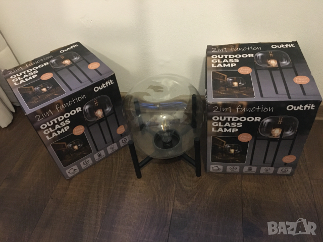 декоративни настолни лампи осветление украса батерии наземни стъклени, снимка 9 - Лед осветление - 44846811