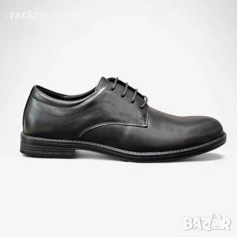 Мъжки елегантни обувки от естествена кожа W584043 black