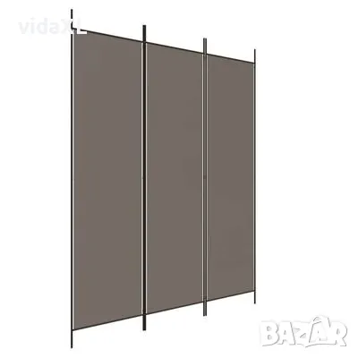 vidaXL Параван за стая, 3 панела, антрацит, 150x200 cм, текстил(SKU:350180), снимка 1 - Паравани - 49301440