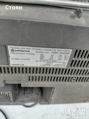 радиокасетофон хитачи TRK- W22W, снимка 7 - Радиокасетофони, транзистори - 53476481