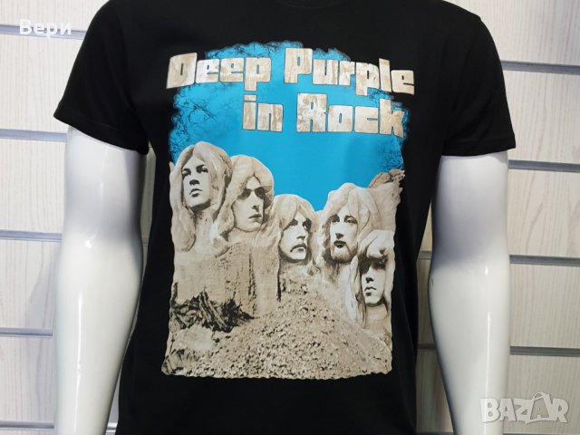 Нова мъжка тениска с трансферен печат на музикалната група Deep Purple - Deep Purple in Rock, снимка 5 - Тениски - 27823797