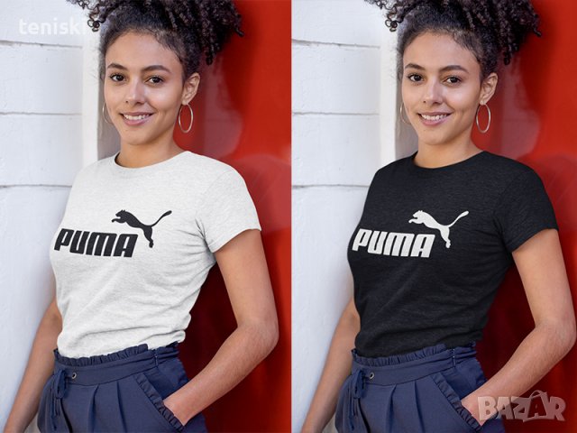  Дамска тениска Puma принт Модели и размери , снимка 3 - Тениски - 28605443