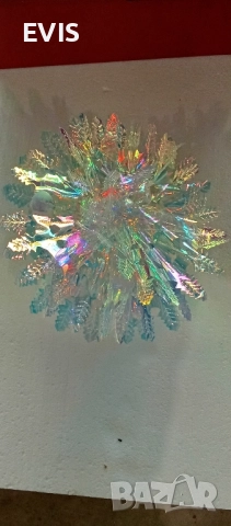 3D Коледна украса – снежинка, звезда, топка с отблясъци, снимка 10 - Други - 51932790