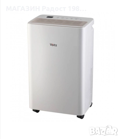 Влагоуловител Oliver Voltz OV51763A,до 45 м2,150м3/ч,1,8л,12л/ден,LED дисплей, Таймер, Йонизатор 