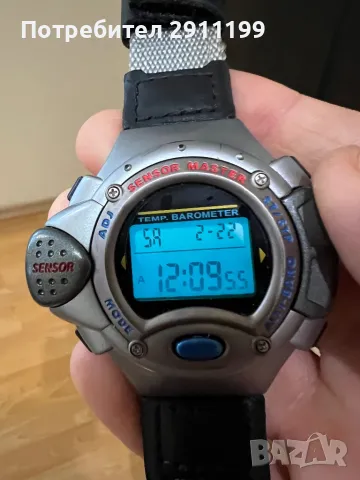 Винтидж спортен часовник Sensor Master, снимка 9 - Мъжки - 49940841