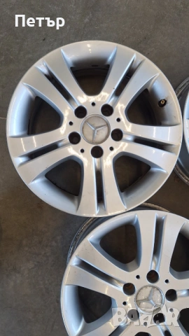 ОРИГИНАЛНИ АЛУМИНИЕВИ ДЖАНТИ МЕРЦЕДЕС  B-Class /А-Class-5x112х66.6-16цола, снимка 5 - Гуми и джанти - 53253766