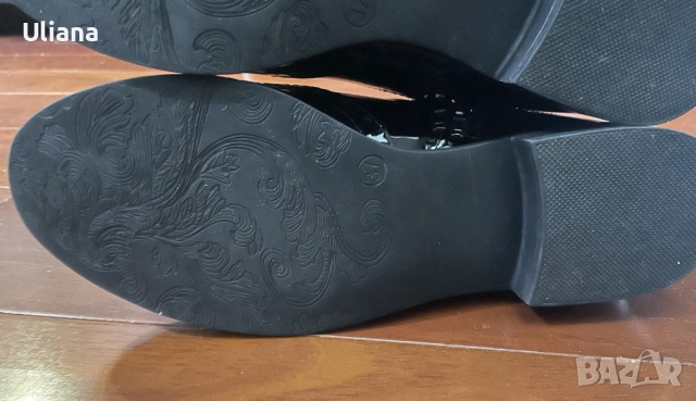 Дамски елегантни лачени боти, снимка 8 - Дамски боти - 51785658