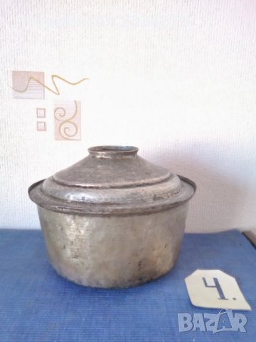 Стари,бакърени тенджери от различни времена, снимка 9 - Антикварни и старинни предмети - 34843407