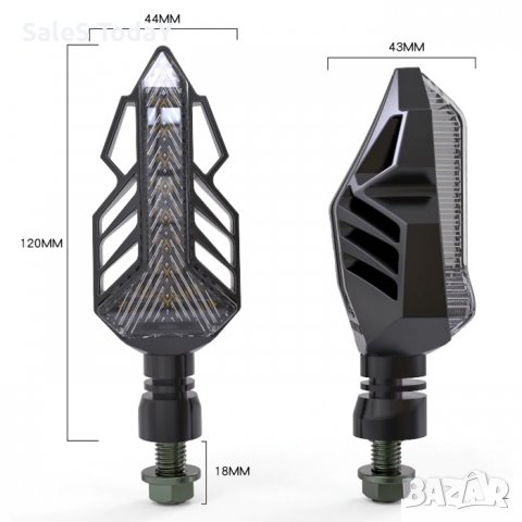 Мигачи за мотор, + Дневна светлина, 2бр., 12V, снимка 2 - Аксесоари и консумативи - 40031912
