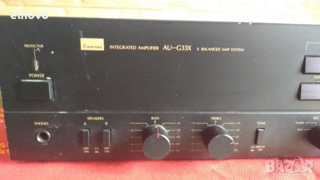 Стерео усилвател Sansui AU-G33X, снимка 4 - Ресийвъри, усилватели, смесителни пултове - 38931664