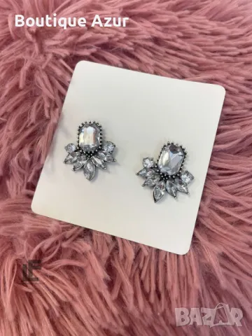 Обеци LFS Kiss Me Silver , снимка 2 - Обеци - 50328527