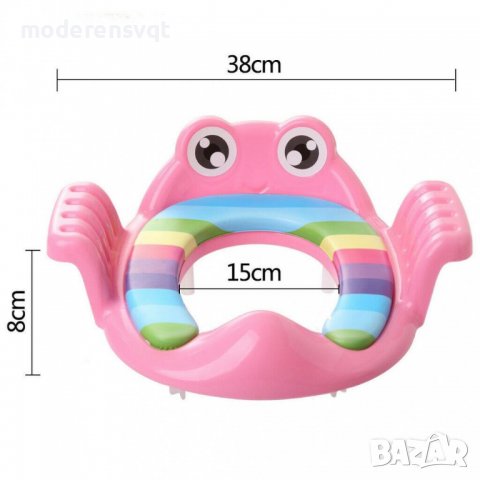 Детска седалка за тоалетна чиния с джържки, снимка 3 - Други - 37963375