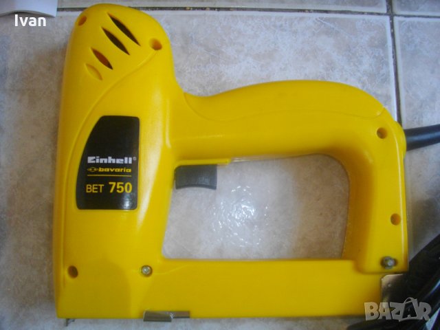 Нов 10-16 мм-Немски Дърводелски Електрически Такер -Einhell BET 750, снимка 8 - Други инструменти - 33568287