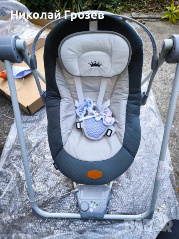  Бебешка люлка с 5 настройки на скоростта, Два цвята