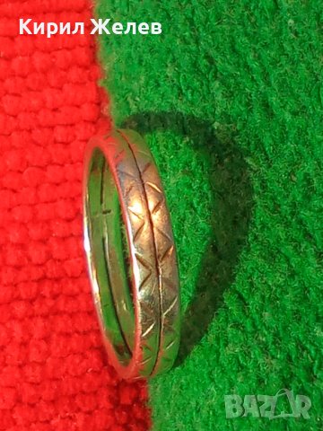 СТАРИНЕН ФИН СРЕБЪРЕН РЕТРО АРТ ПРЪСТЕН ХАЛКА КОВАНО СРЕБРО ВИСОКА ПРОБА РЪЧНО ОРНАМЕНТИРАН 35034, снимка 13 - Антикварни и старинни предмети - 39643665