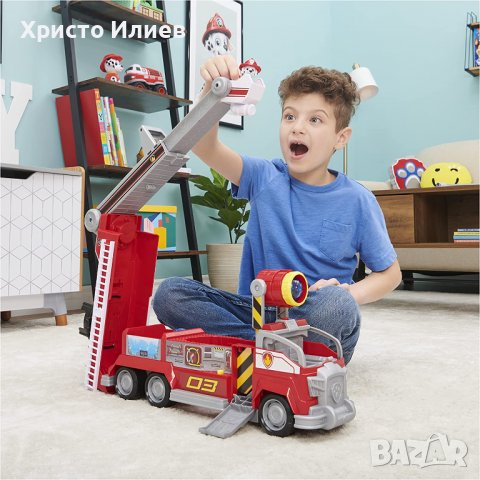 PAW PATROL Трансформиращ се камион пожарна на Маршал Пес Патрул, снимка 2 - Коли, камиони, мотори, писти - 39500286