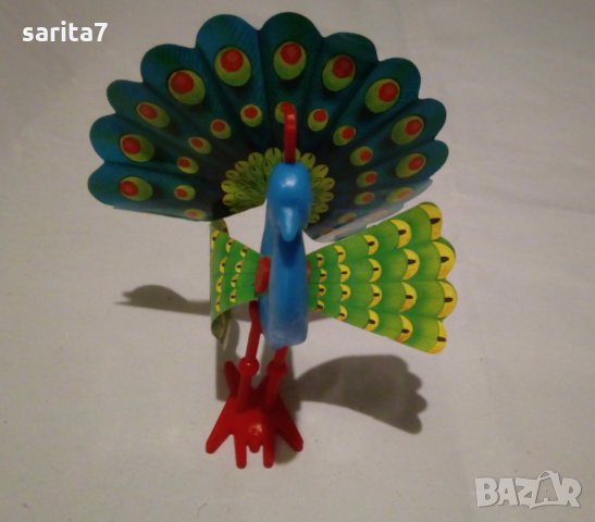 Стара цветна сглобяема киндер фигурка паун -  киндер сърпрайз фереро / kinder surprise Ferero, снимка 8 - Колекции - 28147940