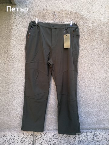 Продавам комфортен зимен зелен мъжки ветроустойчив и влагоустойчив софт шел панталон A. G. P, снимка 1 - Панталони - 42974116