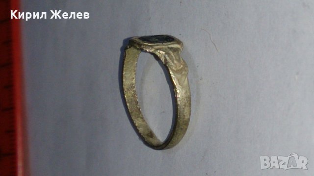 Старинен пръстен сачан ръчна изработка - 67361, снимка 3 - Антикварни и старинни предмети - 28993412