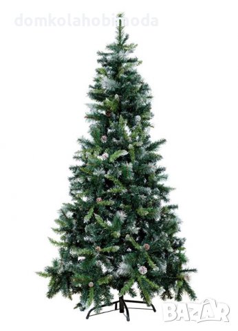 Коледна елха с шишарки, 790 клонки.105х180 см. Метална стойка, снимка 1 - Коледни подаръци - 38501626