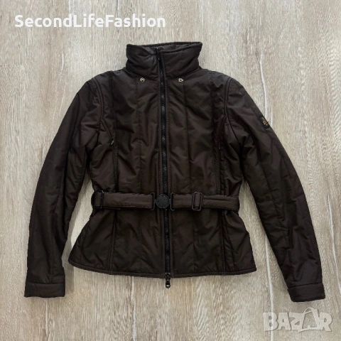 Дамско ватирано яке REFRIGIVEAR Sixty spa, кафяво, размер S, без качулка.