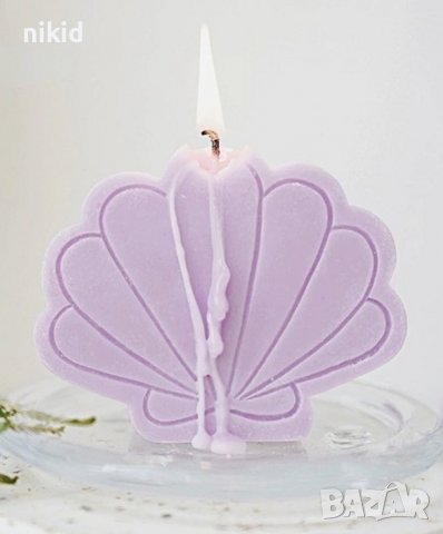 3D голяма плоска права мида силиконов молд форма фондан шоколад гипс свещ сапун смола декор , снимка 4 - Форми - 37883605