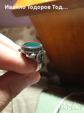 Мъжки бутиков сребърен пръстен ръчна изработка , снимка 3 - Пръстени - 48372546
