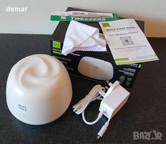 Minthouz Професионален ултразвуков почистващ апарат, 48kHz UV лъчи, 200 мл, снимка 9 - Други - 51104621