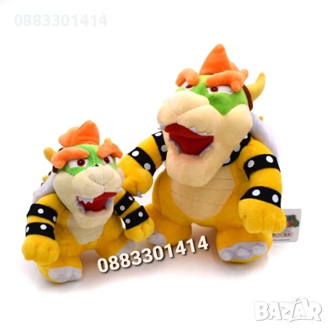 Дракон Баузър Супер Марио Плюшен змей, снимка 4 - Плюшени играчки - 44048106