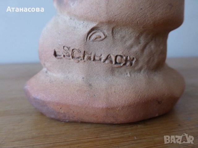 Немска керамична фигура Мечка "Майстор Мечок" Eschbach 1960 г, снимка 3 - Статуетки - 43974784