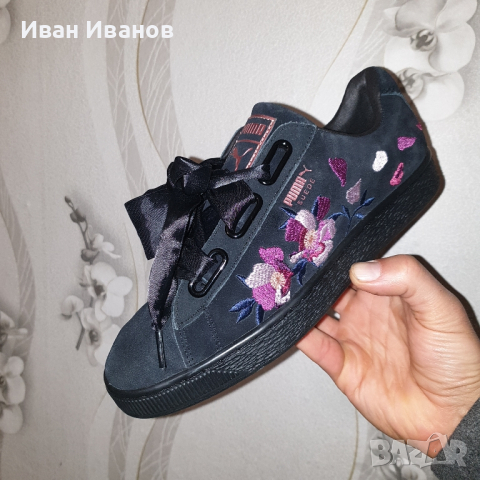 Puma Suede Heart Flowery  кецове / маратонки номер 39, снимка 8 - Маратонки - 44865851
