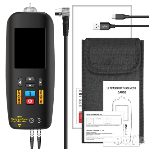 BSIDE T7 Акум. ултразвуков дебеломер 1.0-300 мм с 2.8” HD LCD диспл., снимка 3 - Друга електроника - 53264059