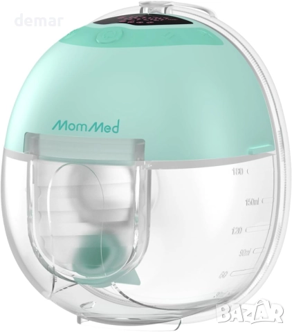 MomMed S33 електрическа помпа за кърма, 4 режима, 9 нива, 1 брой, снимка 2 - Помпи за кърма - 52669173
