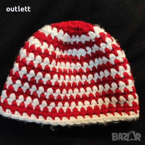 Плетена Шапка Мартеница ръчна изработка обиколка на главата 58 59. шапката е изпрана готова за употр