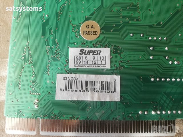 Видео карта S3 Super Virge/DX S3 VGDX 4MB PCI, снимка 8 - Видеокарти - 36962753