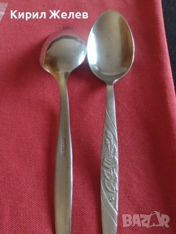 Две стари лъжици красива орнаментика неръждавейка перфектно състояние за КОЛЕКЦИЯ ДЕКОРАЦИЯ 26510, снимка 4 - Други ценни предмети - 43845347