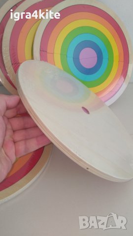 Двойна цветна дървена дъга с табла за поместване Wooden double rainbow, снимка 9 - Образователни игри - 30455577