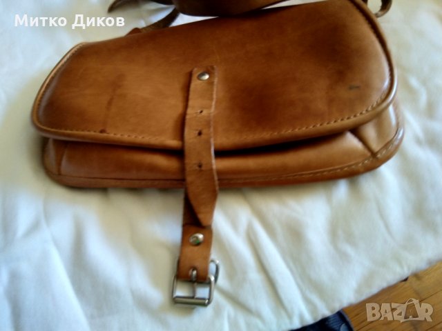 Женска чанта естествена кожа за през рамо 240х145х40мм, снимка 6 - Чанти - 33493906