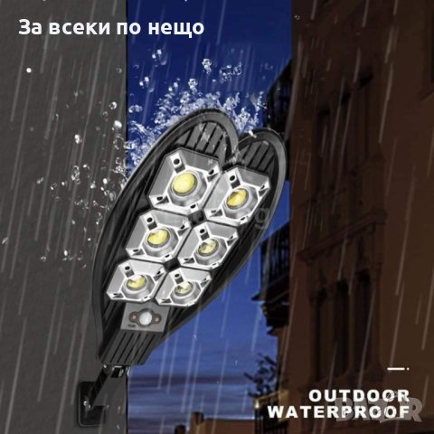 Улична ДВОЙНА соларна Водоустойчива LED лампа Double 1200w , снимка 2 - Соларни лампи - 43483203