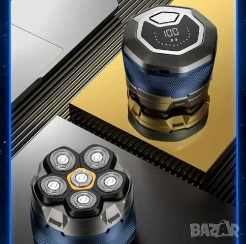 Електрическа Самобръсначка Ново Поколение, Ротационна, Безжична и USB Зареждане, Машинка за Бръснене, снимка 7 - Други - 50906575