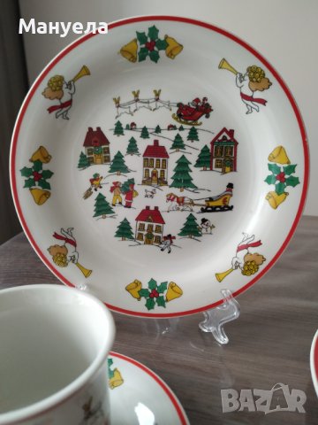 Коледен троен сет , снимка 5 - Чаши - 43239180
