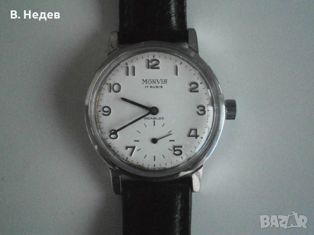 MONVIS, 17 rubis, UT 6325, Wehrmachtswerk! TOP!, снимка 9 - Мъжки - 43799192