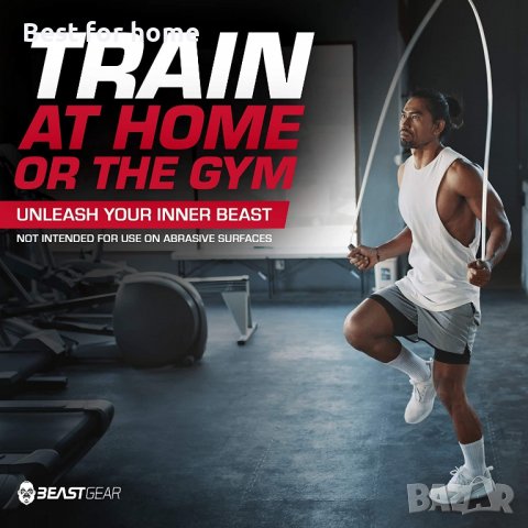 Въже за скачане Beast Gear, въжета за скачане Steel Speed Fitness,Скоростно въже за скачане , снимка 3 - Фитнес уреди - 39377176