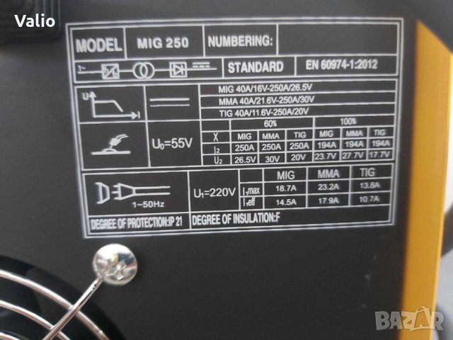 Co2 MIG-250 мини без газ, снимка 5 - Други инструменти - 43055198