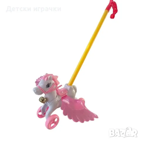 Буталка кон с блестящи крила, играчка за бутане, снимка 7 - Други - 50182987