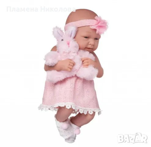 Кукла Junfa Pure Baby в розово 35см, снимка 2 - Кукли - 48229019