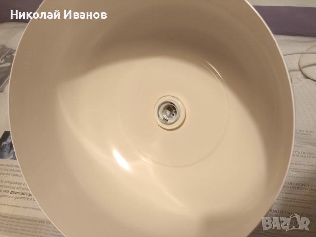 Полилей E27 крем/дъб Ф35 eglo obregon, снимка 5 - Полилеи - 52913379