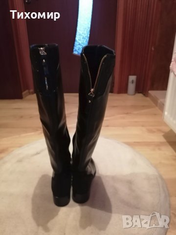 Дамски зимни кожени ботуши , снимка 6 - Дамски ботуши - 43708487