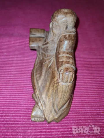 Стара,китайска, статуетка, дърворезба. , снимка 7 - Статуетки - 49749583